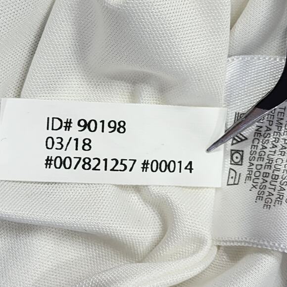 Express Dress Womens 8 White Black Polka Dot Flutter Sleeve Fit & Flare Lined - Picture 9 of 10